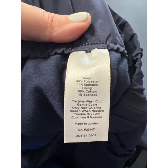 T By Talbots Navy Blue Stretch Skort M Pickleball Tennis  Drawstrings & Pockets - Picture 5 of 10